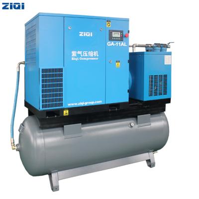 China Lubricated 15HP Energy Saving Screw Air-Compressors General Industrial Equipments for sale