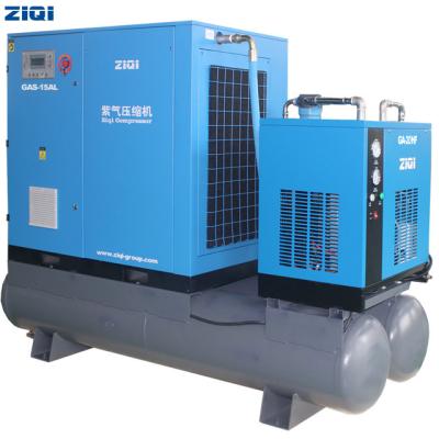 China 20HP 15KW General Industrial Equipment Lubricated Screw Air Compressor for sale