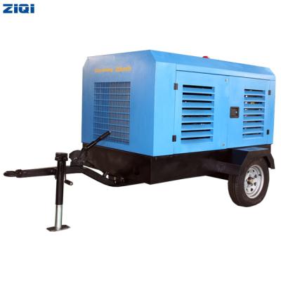 China 185cfm air compressor lubricated diesel engine mining portable compressor for sale for sale