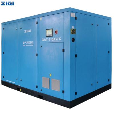 China Best price 110KW oil lubricated two stage screw air compressor for industry for sale