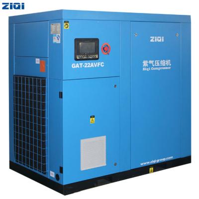 China Shanghai Factory Wholesale Lubricated Frequency Air Screw Compressor With Inverter Price List for sale