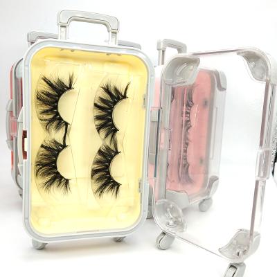 China Wholesale Thick Mink Eyelashes And Customized Eyelash Packaging Box With Logo for sale