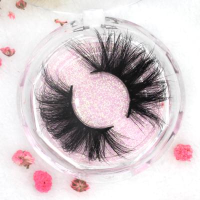 China Hot Selling 5d Eye Long Box Package Top Quality 3d Custom Mink Eyelashes Long 25mm Thick Fluffy Lashes for sale