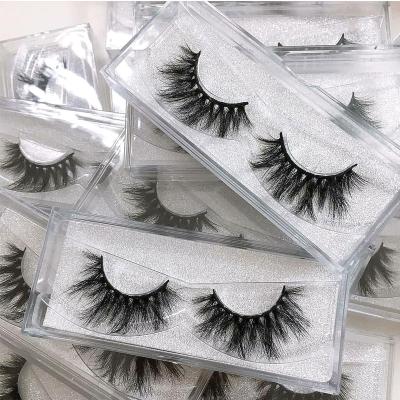 China Wholesale high quality private label 3d long natural mink eyelashes with customize box for sale