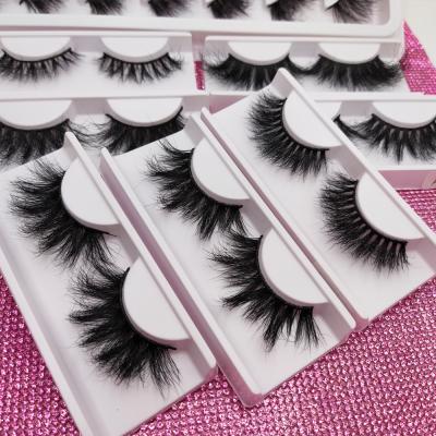 China 25mm dramatic handmade lashes single lashes 25 mm mink lashes 3d mink lashes mink lashes for sale