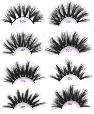 China Natural Wholesale Custom Long Lashes Private Label Lashes And 3d Mink 25mm False Eyelashes for sale