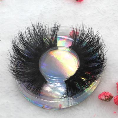 China wholesale 25mm long fluffy lash mink eyelash fluffy lash seller 25mm long for sale