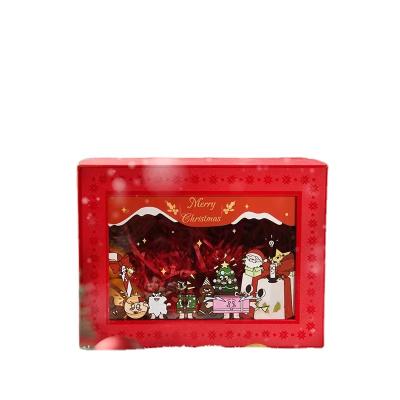 China Custom Logo Decorative Kids Baby Luxury Handmade Christmas Gift Clothing Packaging Box for sale