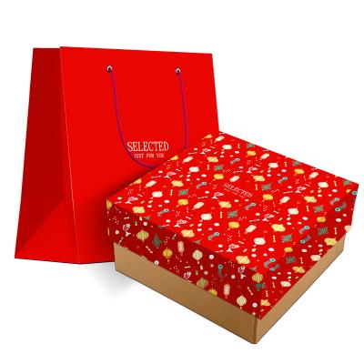 China New Design Handmade Christmas Christmas Wrapping Candy Gift Bags Christmas Box for sale