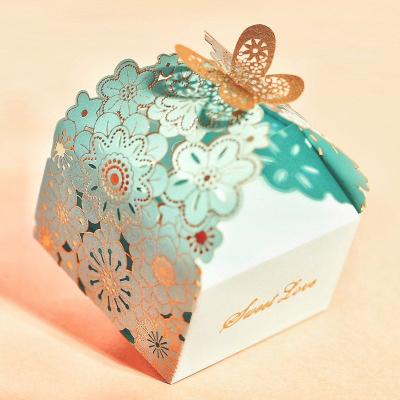 China Recycled Custom Blank Boxes Wedding Anniversary Event Box Materials Paper Gift Box Butterfly Skeleton Butterfly Element for sale