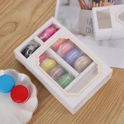 China Mini Recycled Materials Macaroon Packing Box Cake Package Box for sale