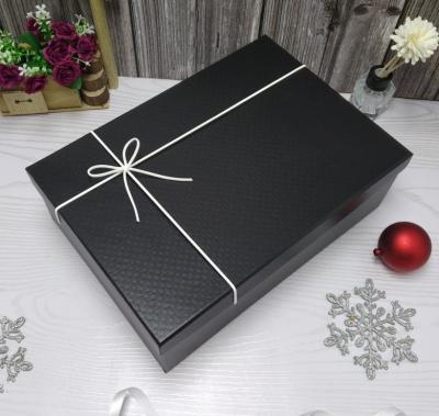 China Gift & Multi Functional Craft Gift Boxes Square Multi Functional Custom Printing Kraft Paper High Quality Black And White Stitching Cosmetic Boxes For Gift Sets for sale