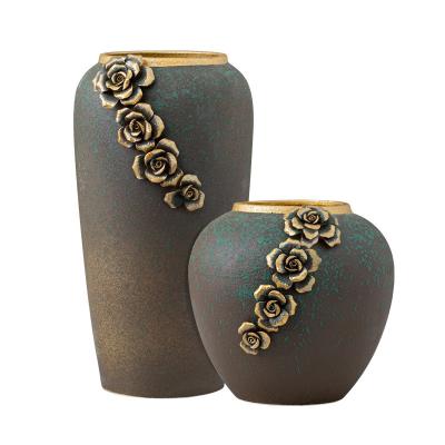 China Modern Factory Directly Sell Philippine Ceramic Simple Ceramic Vase Vase Flower Vase Indoor Home Office Deco For Use for sale