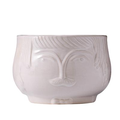 China CLASSIC style creative decorative ceramic indoor plant modern design flowerpot flowerpot design direct sales for sale