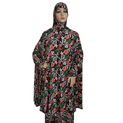 China Breathable Abaya Women Morocco Turkey Muslim Dress Plus Size Women Floral Abaya for sale