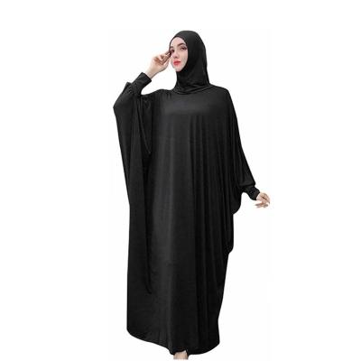 China Saudi Arabia Women's Muslim Clothing Breathable Solid Muslim One Piece Prayer Dress for sale