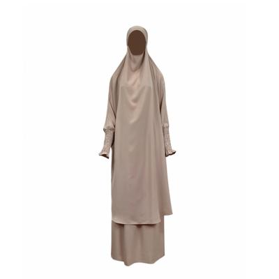 China Breathable Handmade Cotton Prayer Dress Isdal Eid Muslimah Modest Prayerdress For Female for sale