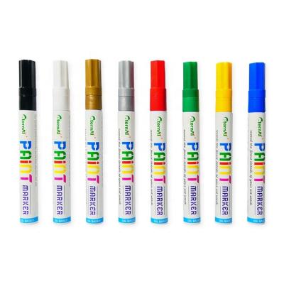 China School Oil Based Colorful Customized Design Painting Marker Pen Set 8 Colors Art Drawing Paint Marker for sale