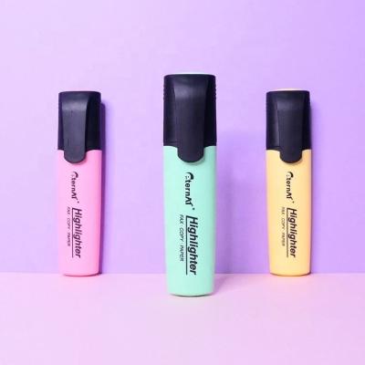 China School Customized Quality Guaranteed 6 Color Highlighter Neon Marker Pen Set Pastel Color Macaroon Highlighter for sale