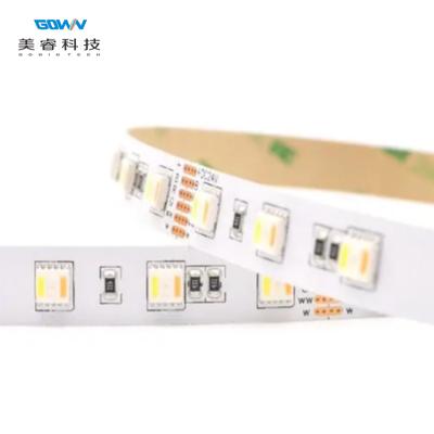 China Indoor and Outdoor High Quality 5-in-1 RGB 5050 Waterproof 12V 24V Flexible DC Rgbww Led Strip Kit for sale