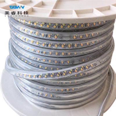 China Flexible TDC Adjustable 2835 Dual CCT Color Adjustable Led Strip IP67 IP68 White Two Line Waterproof Function For Outdoor for sale