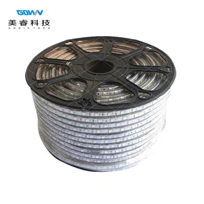 China Addressable AC110V 220V SMD5050 RGB LED Strips 48LED/M With IC Included IP67 Waterproof IP68 For Landscape for sale