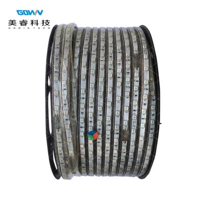 China Addressable AC110V 220V Addressable RGB Led Strip 48LED/M With IC Included IP67 Waterproof IP68 For Landscape for sale