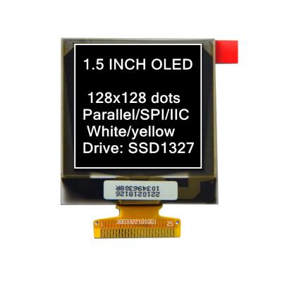 China 1.5 inch SPI I2C 25pin White ssd1327 128x128 OLED display SCREEN for sale