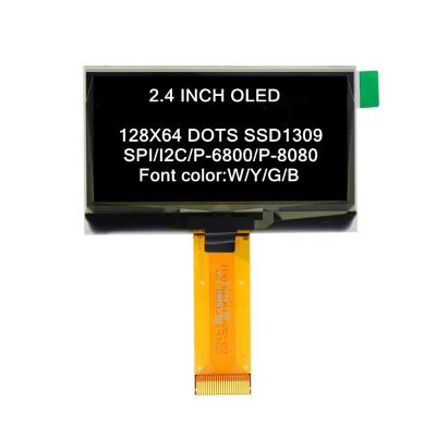 China 2.42 inch SPI I2C 24pin White SSD1309 128x64 OLED display SCREEN for sale