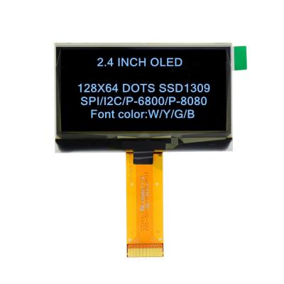 China 2.42 inch SPI I2C 24pin BLUE SSD1309 128x64 OLED display SCREEN for sale