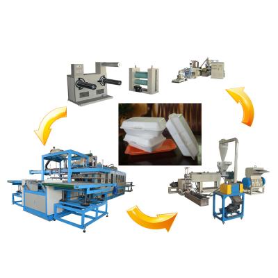 China New Product 2020 Multi-Fuction Plates PS Styrofoam Food Packing Machine for sale