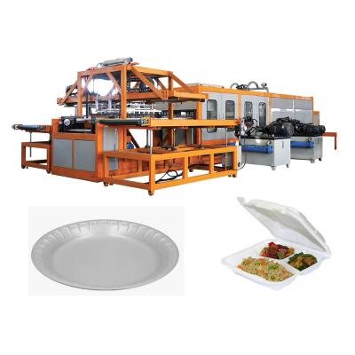 China Full Automatic Plastic Plate Thermoforming Plates Production Line for sale