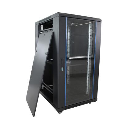 China 19Inch 22U Floor-Rack Network Floor-Rack Standard Cabinet BOLEIN Rack 42U Glass Door Lock 19Inch 22U Network Server Rack Cabinet for sale