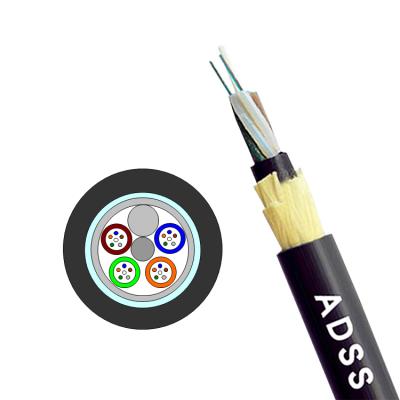 China 4 core fiber optic cable communication ADSS-4B1 fiber optic cable communication ADSS-4B1 fiber optic self-supporting leather cable for sale