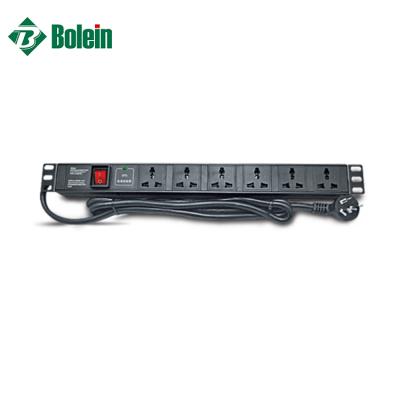 China Aluminum Alloy Shell Bolein Aluminum Alloy PDU 1U And 1.5U Universal Type 6 8 10 12 14 Way Server Rack Power Distribution Unit for sale