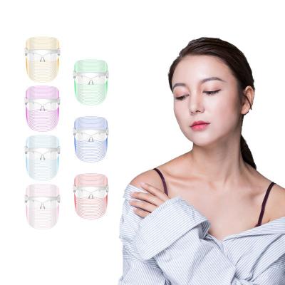 China Photon Therapy 7 Color Light Treatment Skin Rejuvenation Acne Spot Wrinkle Led Skin Rejuvenation Whitening Facial Beauty Skin Care Daily Mask for sale