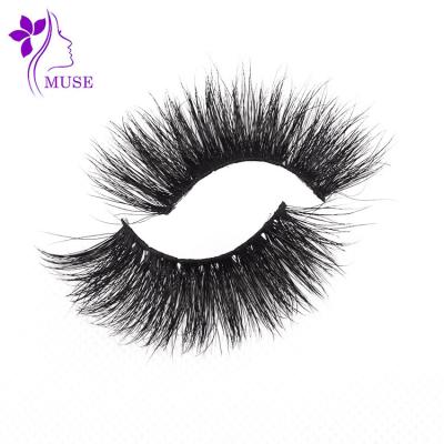 China Wholesale bulk fluffy 5d mink eyelashes box packaging 25mm thick mink eyelashes custom for sale