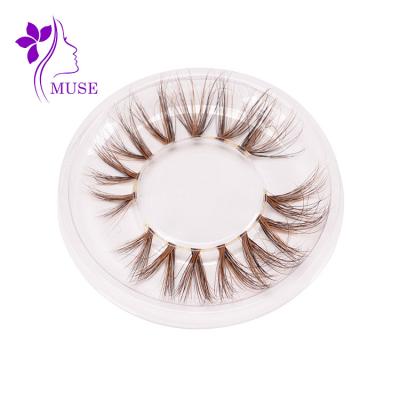 China Thick Wholesale Mink Lashes 3D Mink Eyelashes Vendor Reusable Customizable Length Colors 10mm Eyelash Mink for sale