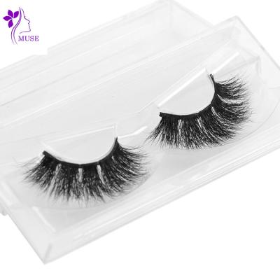 China super slim & Box 8mm 15mm Long Real Real Natural 3d Lashes Soft Natural 3d Lashes Fluffy Mink Lashes Wholesale Wholesaler for sale