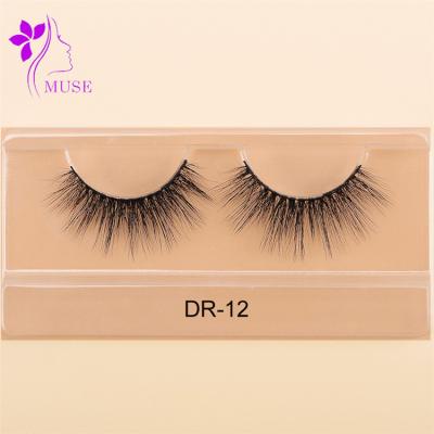 China super slim & Customizable Soft Hand Made Style Stripe Effect 5D Faux Mink Comfy Layering Lashes Length for sale