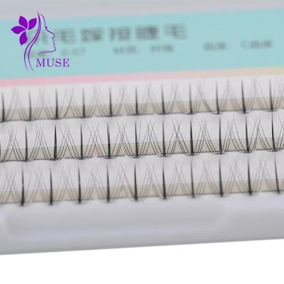 China 2021 natural new light weight high quality pre made group fan eyelash extension for sale