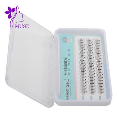 China Natural top selling 3d 5d 8mm slim individual premade 15mm made group fan eyelash extension for sale