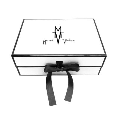 China Waterproof Luxury High End Baby Clothes Gift Box Magnetic Folding Wedding Dress Shirts Shoes Packaging Box With Ribbon for sale