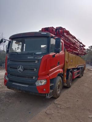 China 2nd Hand 56m SANY Boom Concrete Lorry Pump Reach 360° Rotating for sale