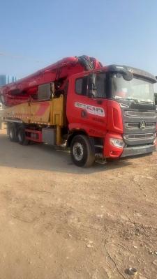 China Horizontale gebruikte cementbetonpompwagens 42m 35000kg Te koop