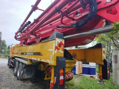 China 56m Used Inline Concrete Pump Truck Remanufactured 44000kg for sale