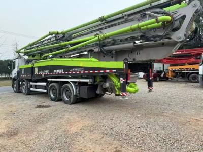 China Highway Construction Used Trailer Line Pump Concrete Truck Mounted for sale