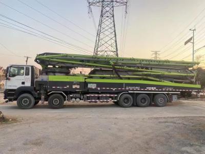 China 70m 12Mpa Mounted Concrete Line Pump Trailer Equipment 55 Cubic For Highways for sale