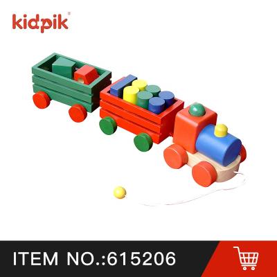 China Building Toy KIDPIK STEAM Train Blocks 3 Building Block Parts Sets Big Smart Kids Brain Games Kids Small Toys Toy Train Block Block Game for sale