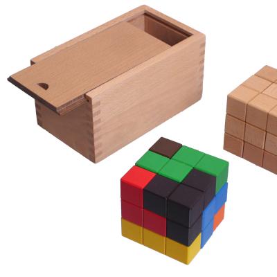 China Educational Toy KIDPIK STEAM Intelligence Cube With Box Brick Toy Block Game Toys For Preschool Children Toy Develop Intelligence for sale